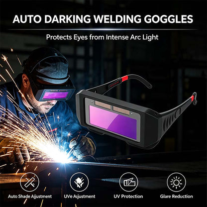 Industrial Welder Safety Glasses, Auto‑Darkening Welding Goggles🕶️🛡️