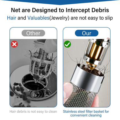 Bathroom Sink Drain Strainer, Pop Up Sink Drain Strain, Bathroom Sink Stopper 🔧✨