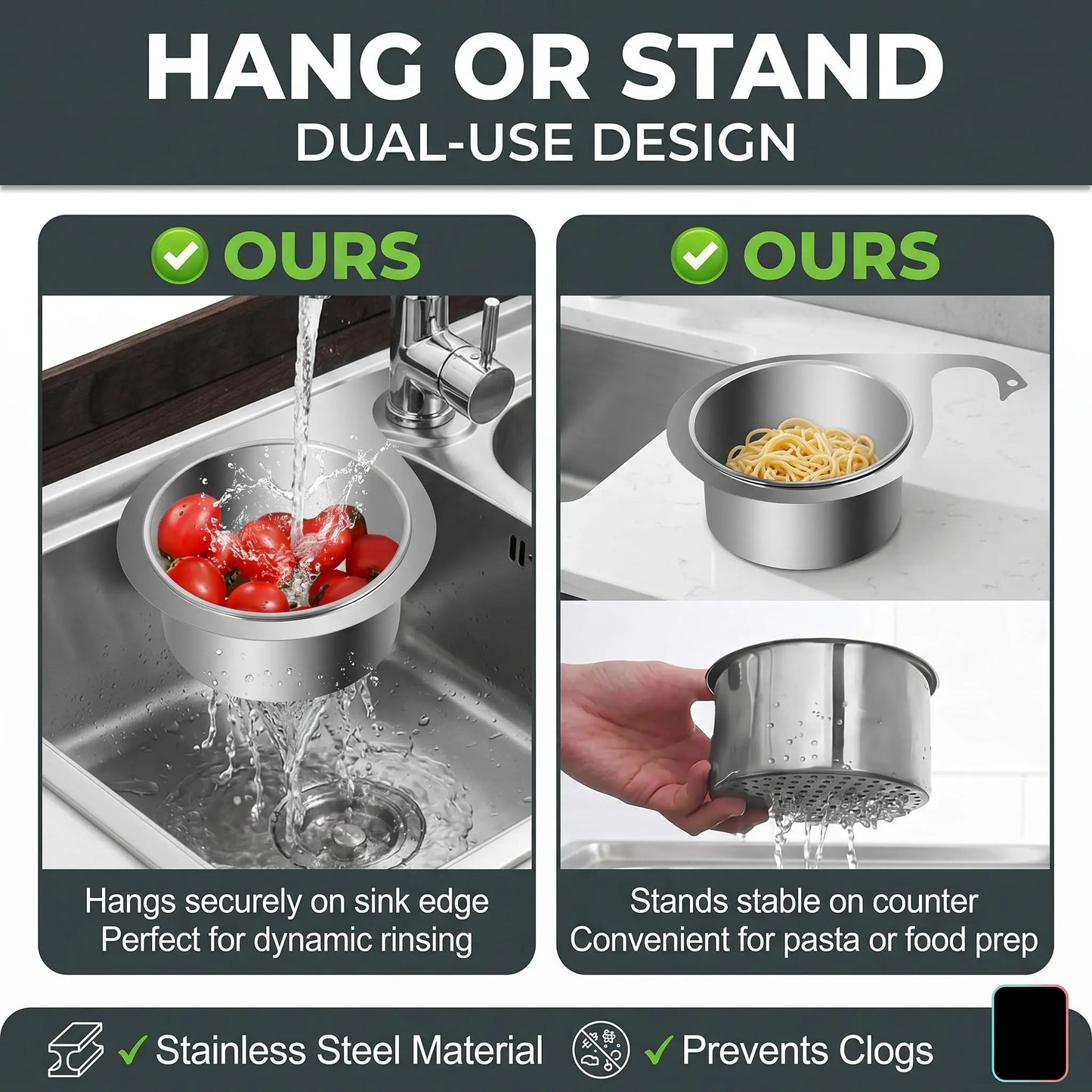 Stainless Steel Swan Sink Strainer Basket🦢💧