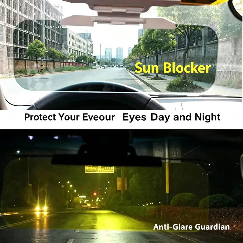 Adjustable Car Anti-Glare Sun Visor, Dual Color Day Night Driving Shield ☀️