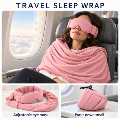 3-in-1 Airplane Sleep Support System - Carry On-Friendly Travel Bedding Accessory Set ✈️