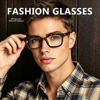 Lightweight Tortoiseshell Square Reading Glasses for Women & Men - Blue Light Blocking👓✨