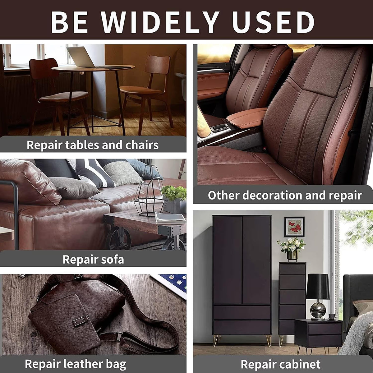 20*54 Inch Self-Adhesive Leather Sticker Patch Cuttable Sofa Repair ✨