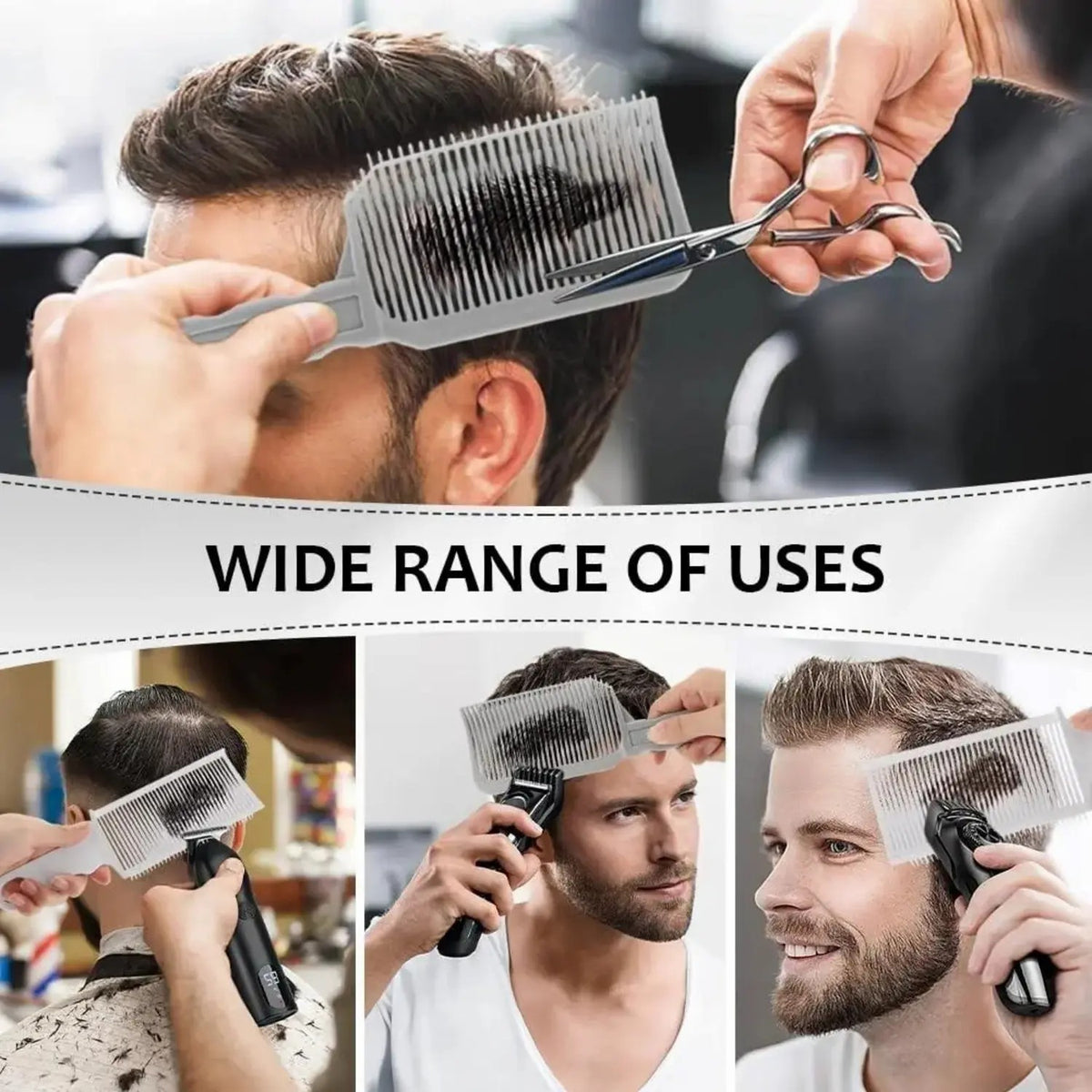 Unisex 4-Piece Hair Cutting Guide Kit - Professional Barber Haircare Equipment✂️