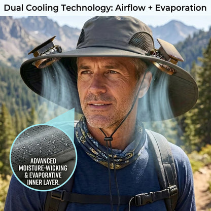 2026 Ultralight Solar Fan Sun Hat | Father's Day Gift