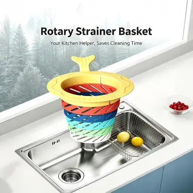 3PCS Rainbow Expandable Sink Strainer Basket, Rotatable Retractable Kitchen Sink Drain Filter🌈💧
