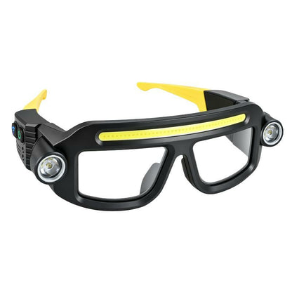 Rechargeable LED Headlamp Glasses - Hand-Wave Sense, Type-C USB Charging 🔦