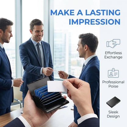 Men's Minimalist RFID Blocking Metal Card Holder Wallet💳
