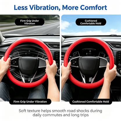 Universal Silicone Steering Wheel Cover, Non-Slip Soft Grip All Season Car 🚗