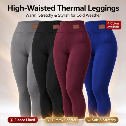 Women's -Lined Leggings, Soft and Stretchy Tights with a Thick, Soft, and Warm Lining 👖