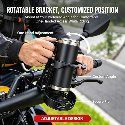 Bike Water Holder, Rotating Bottle Cage, Foldable Cup Mount Adjustable Folding Design🚴