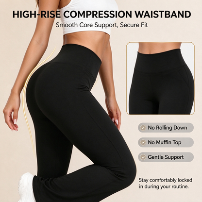 Women's Soft High-Stretch Micro-Flare Yoga Pants - Activewear Dance Athleisure 🧘‍♀️