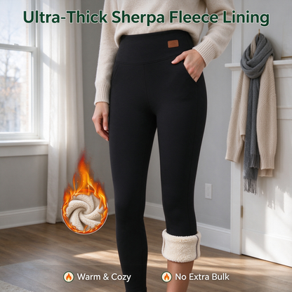 Women's -Lined Leggings, Soft and Stretchy Tights with a Thick, Soft, and Warm Lining 👖