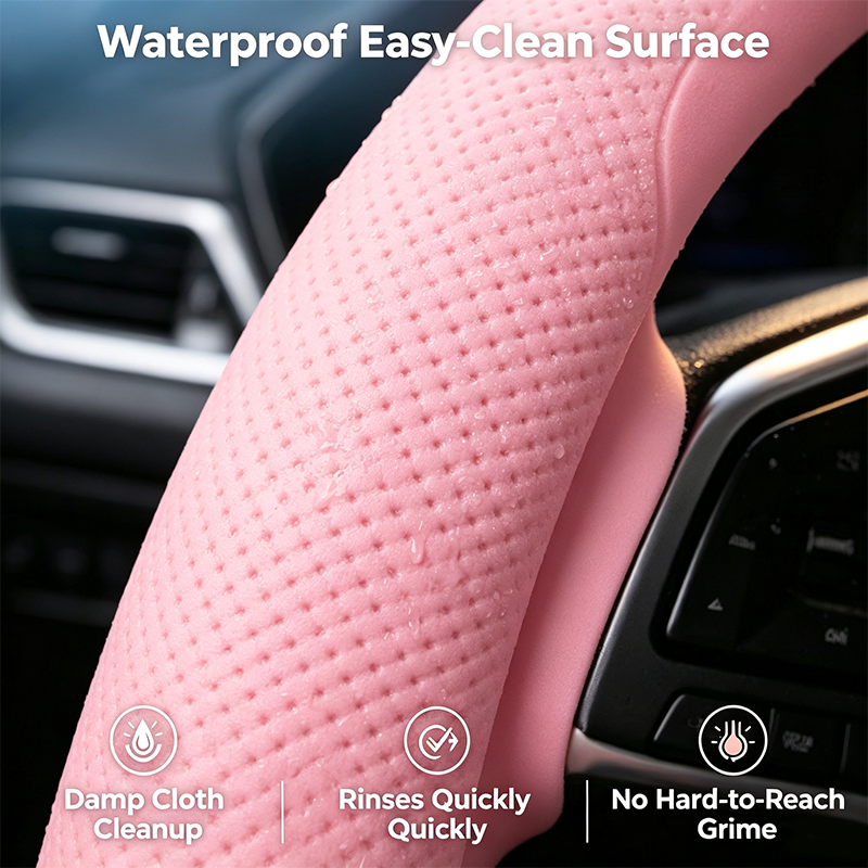 Universal Silicone Steering Wheel Cover, Non-Slip Soft Grip All Season Car 🚗