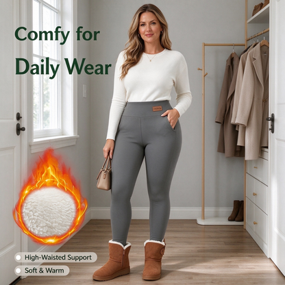 Women's -Lined Leggings, Soft and Stretchy Tights with a Thick, Soft, and Warm Lining 👖