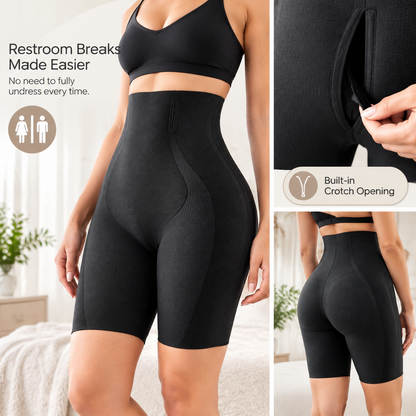 Women High Waisted Seamless Shapewear Shorts Tummy Control Butt Lift 🍑