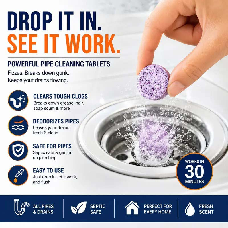 Concentrated Laundry Sheets-Softens hair & dissolves tough clogs💦