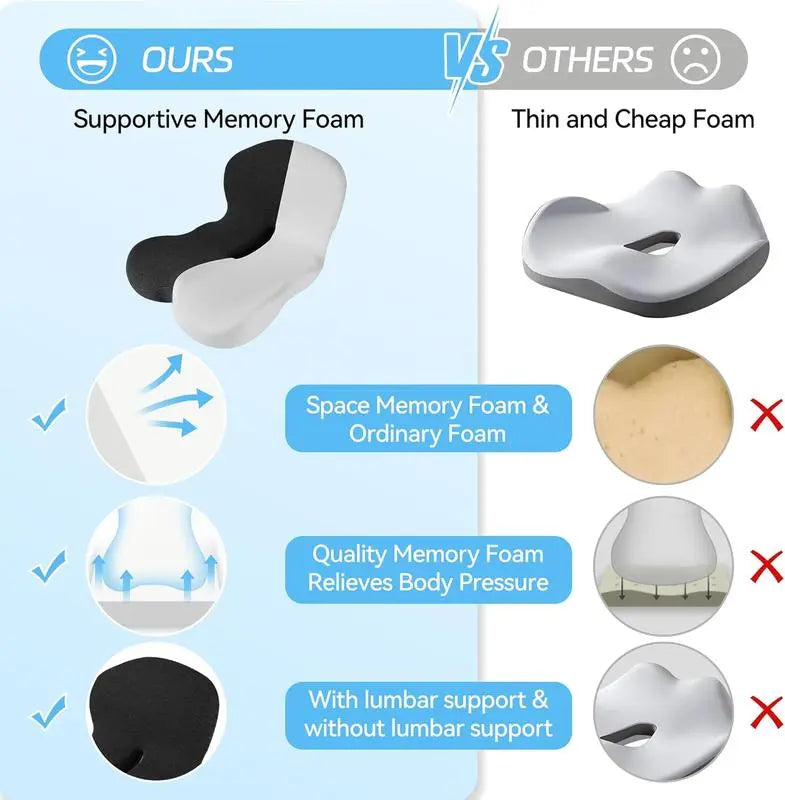 【Back to School 】Non-Slip Memory Foam Seat Skin-Friendly 🧑‍💻
