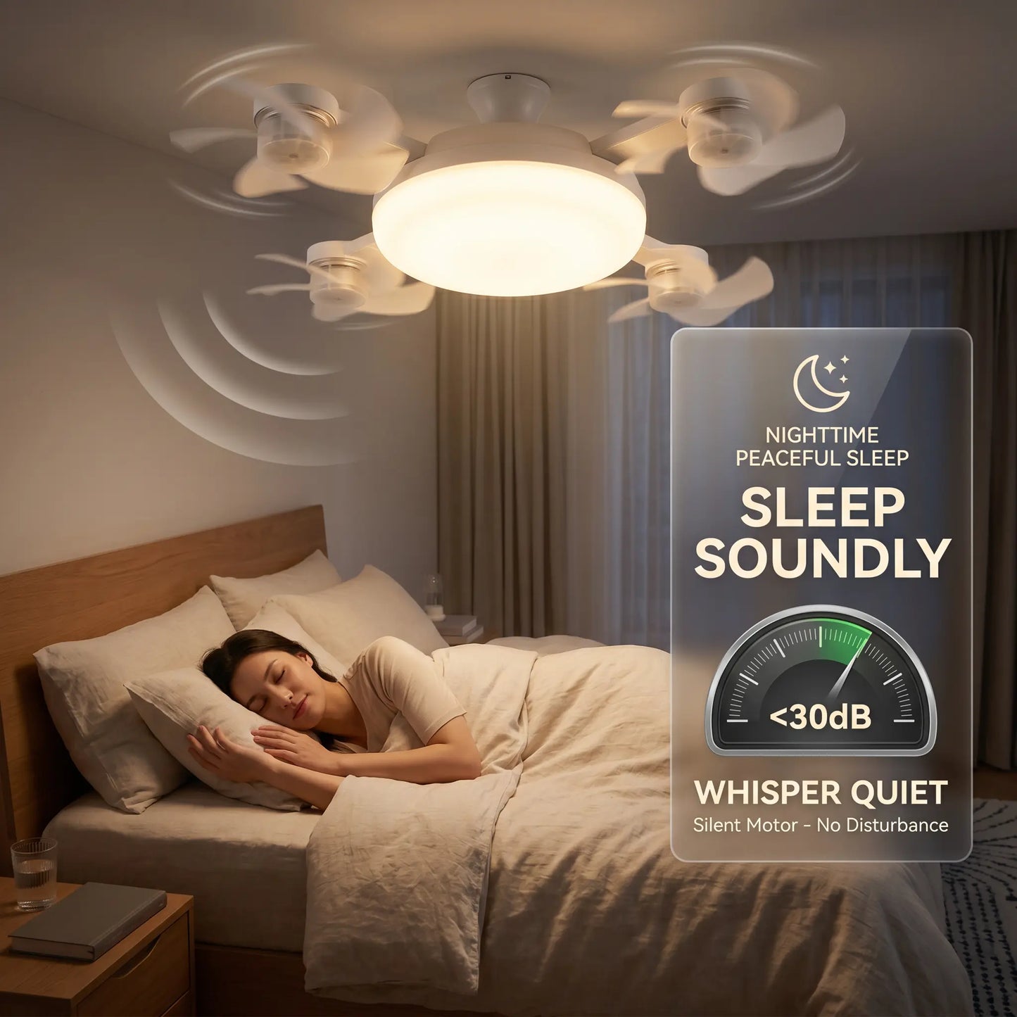 2026 New E27 Socket Ceiling Fan Light 💨 2-in-1 Fan Light