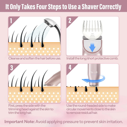 Painless Pubic Hair Trimmer for Women