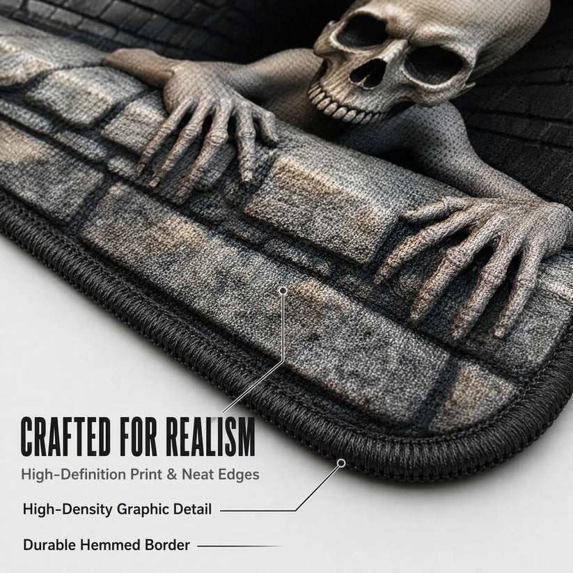 Halloween Decorations, Halloween Door Mat, Illusion Rug 3D Visual Hole Design Rug Spooky 👻
