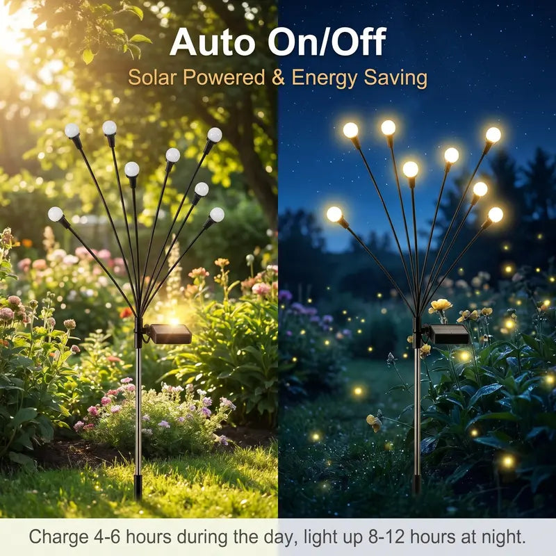 Solar Swaying Firefly Lights IP65 Waterproof Garden Stake Lights✨