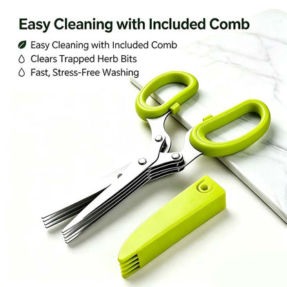 Onion Scissors Multi-Layer Ergonomic Plastic Shredded Paper Scissors Kitchen Tools✂️