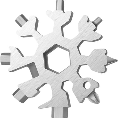 Viral 18-in-1 Snowflake Multi-tool Stainless Steel Portable Wrench All-in-One Screwdriver ❄️