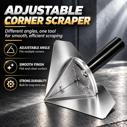 Interior Corner Finishing Trowel Stainless Steel, Silver Shaped Finishing Tool 👋
