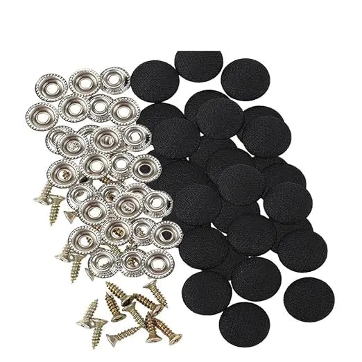 50 Pack Car Roof Headliner Repair Buttons, Fabric Covered Retainer Screws🪡