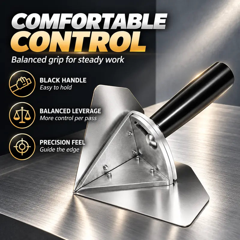 Interior Corner Finishing Trowel Stainless Steel, Silver Shaped Finishing Tool 👋