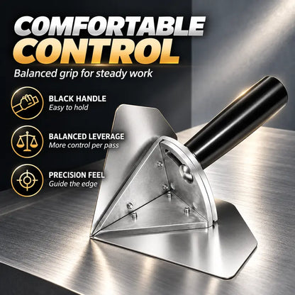 Interior Corner Finishing Trowel Stainless Steel, Silver Shaped Finishing Tool 👋
