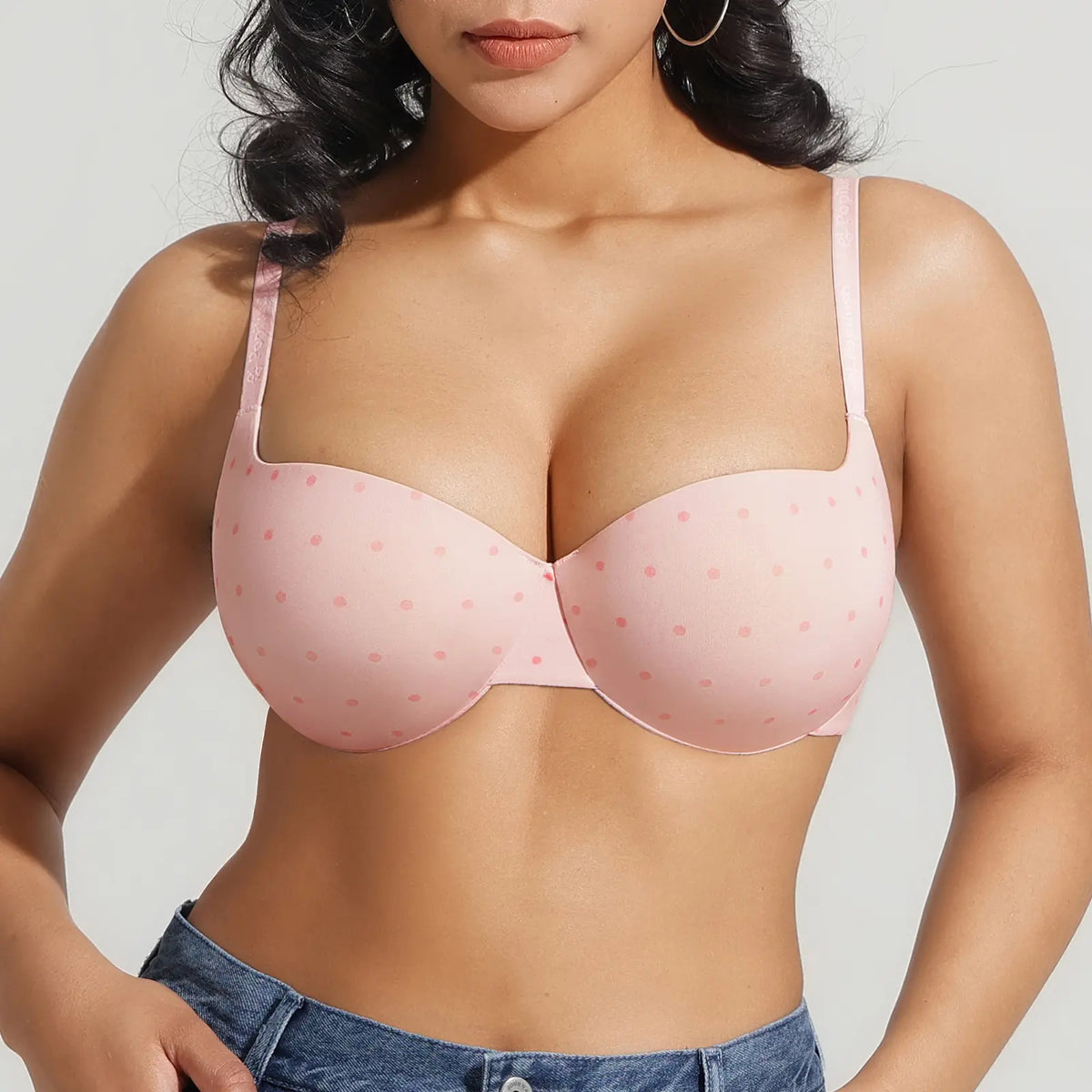 Women's T-Shirt Bra Add 2 Cups Lift Seamless Push Up Padded Underwire Comfort Everyday Bra🌸