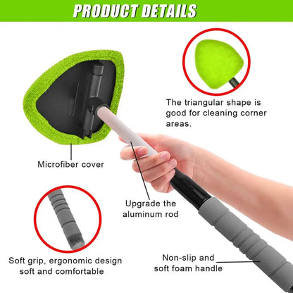 9PCS Car Window Cleaner Kit Extendable Handle Windshield Cleaning Tool🪟