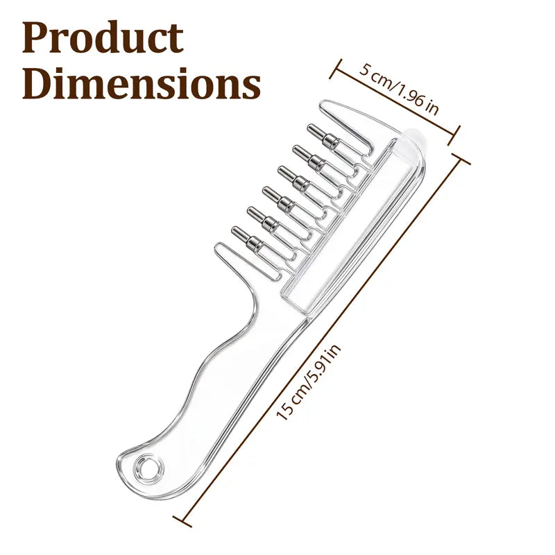 Scalp Oil Applicator Comb, Refillable Hair Treatment Bottle with Massage Comb 💆‍♀️