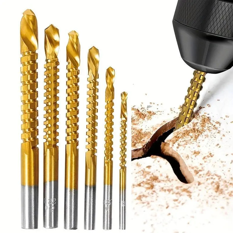 6 Counts Multi-Purpose Metalworking Drill Bits for Boring, Cutting and Polishing🛠️