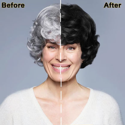 3-In-1 Hair Dye Shampoo, Gray Hair Coverage🧴