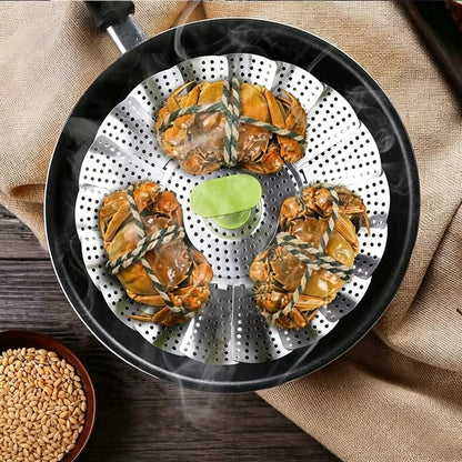 Vegetable Steamer Basket for Cooking Food, Stainless Steel Veggie Steam Basket🍲