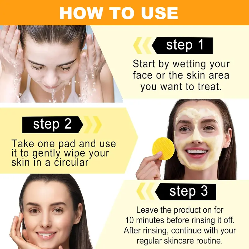 Turmeric & Kojic Acid Cleansing Pads - 20pcs NormalSkin Gentle Facial Cleanser Pads 🧖‍♀️