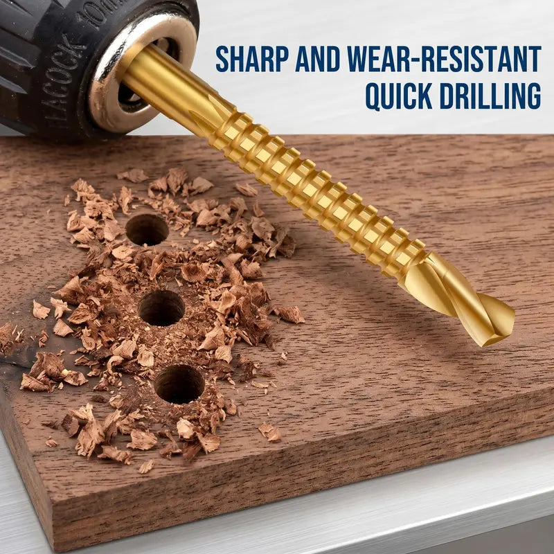 6 Counts Multi-Purpose Metalworking Drill Bits for Boring, Cutting and Polishing🛠️