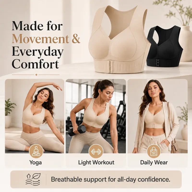 Women's Wireless Bra,Soft Breathable Non-removable Moulded Cups✨