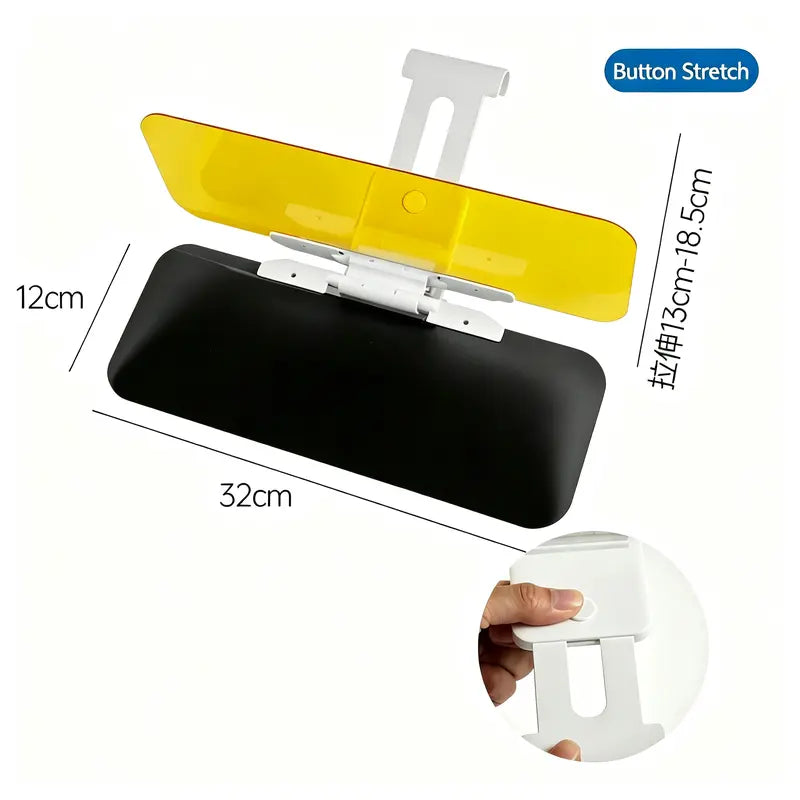 Adjustable Car Anti-Glare Sun Visor, Dual Color Day Night Driving Shield ☀️