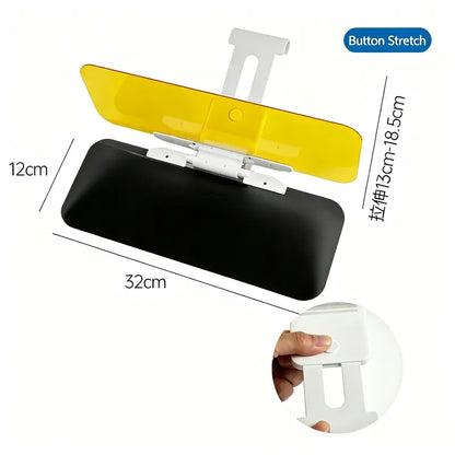 Adjustable Car Anti-Glare Sun Visor, Dual Color Day Night Driving Shield ☀️