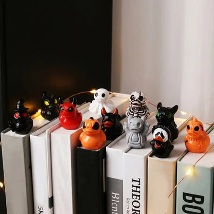 Mini Devil Ghost Skull Resin Ducks, Cute Spooky Desktop Decor, Creative Desktop Ornament🦇✨