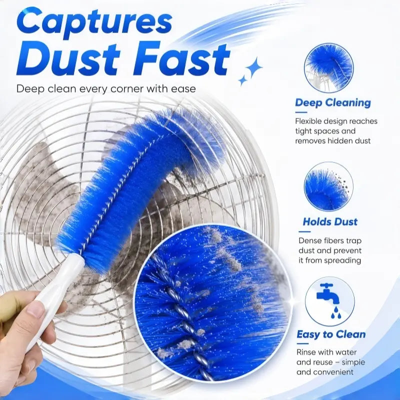 Multi-Purpose Bendable Gap Dust Cleaning Brush for Car & Household, 2 Pack🧹