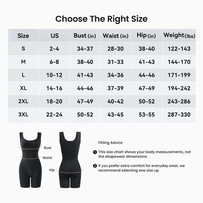 Tummy Control Butt Lifter Faja Bodysuit, Back Support Scrunch Back Open Design🍑