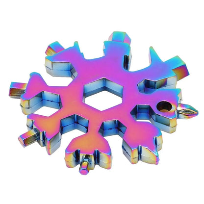 Viral 18-in-1 Snowflake Multi-tool Stainless Steel Portable Wrench All-in-One Screwdriver ❄️