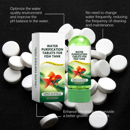Aquarium Water Purification Tablets, Water Quality Dedicated To Clean🐟