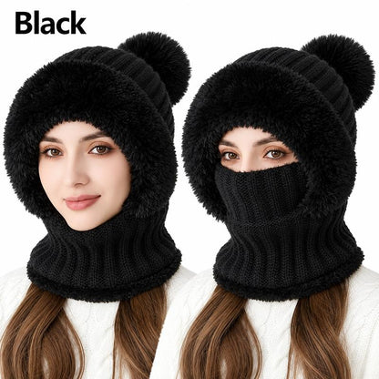 Girls' 3-in-1 Fleece Winter Balaclava - Keep Warm Face Covers & Mask 👧❄️
