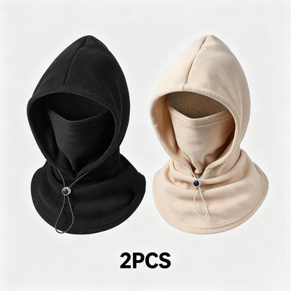 2-Piece Integrated Flannel Warm Face Mask and Hat, Windproof and Warm🌬️
